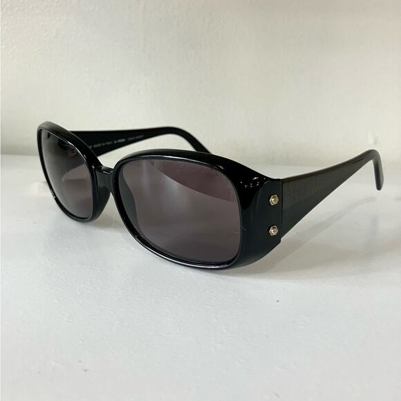 Y2K Fendi Black Sunglasses FS389 001 with Case Authentic - Picture 1 of 8